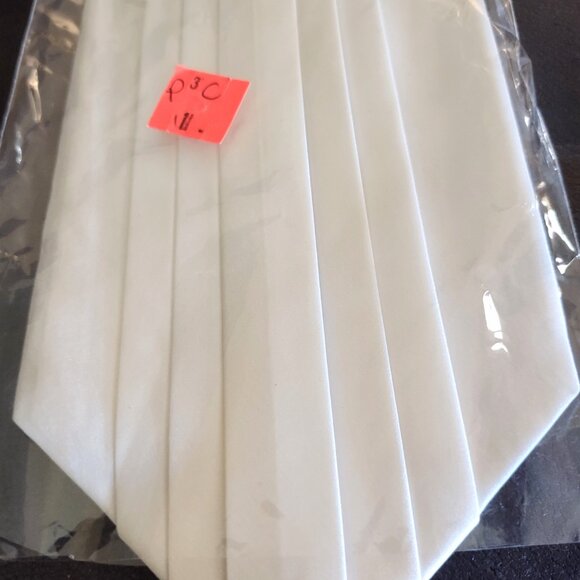 Pantani Other - Vintage pleated silk formal white tie